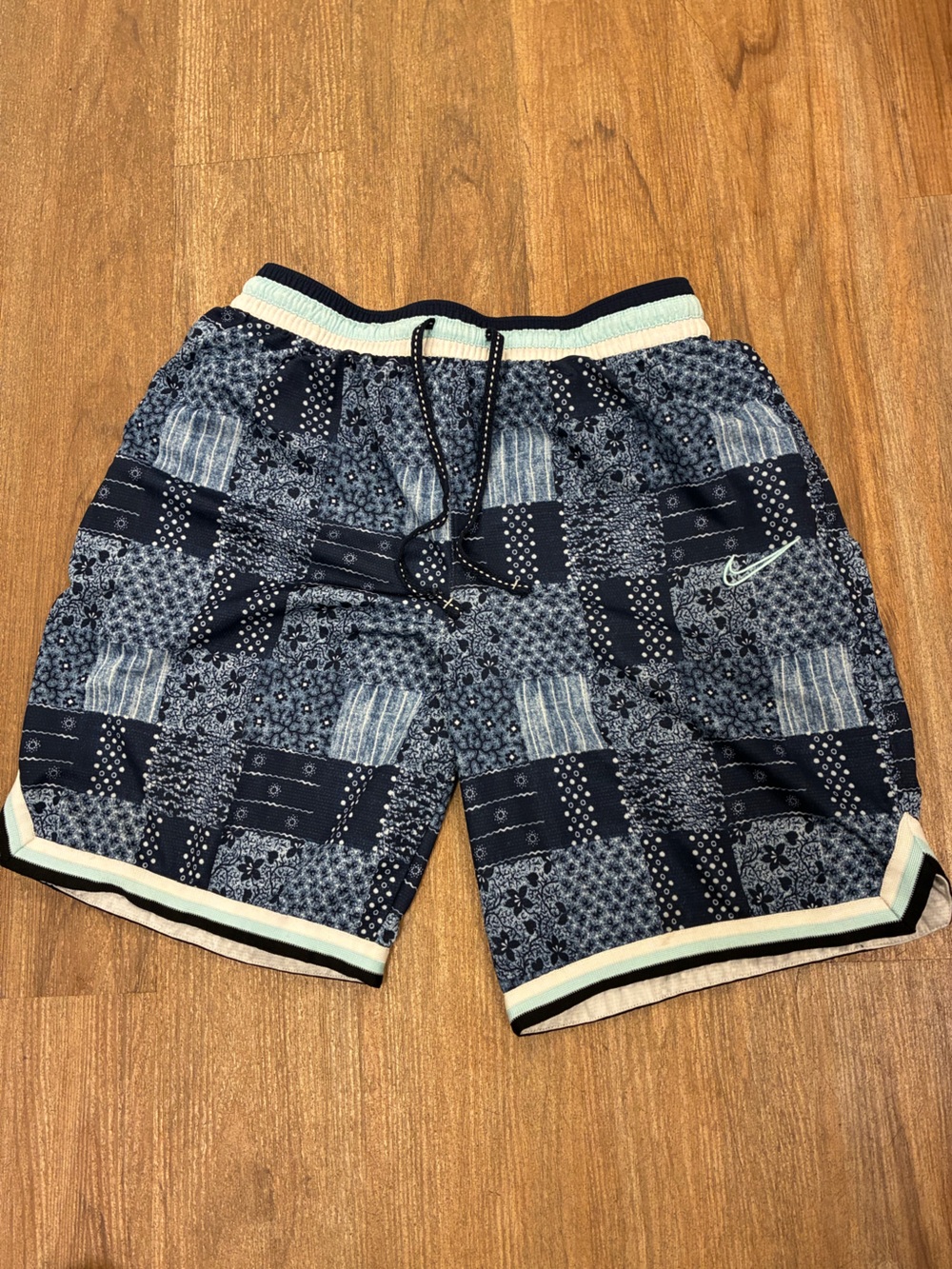 Nike DRI FIT patchwork athletic shorts